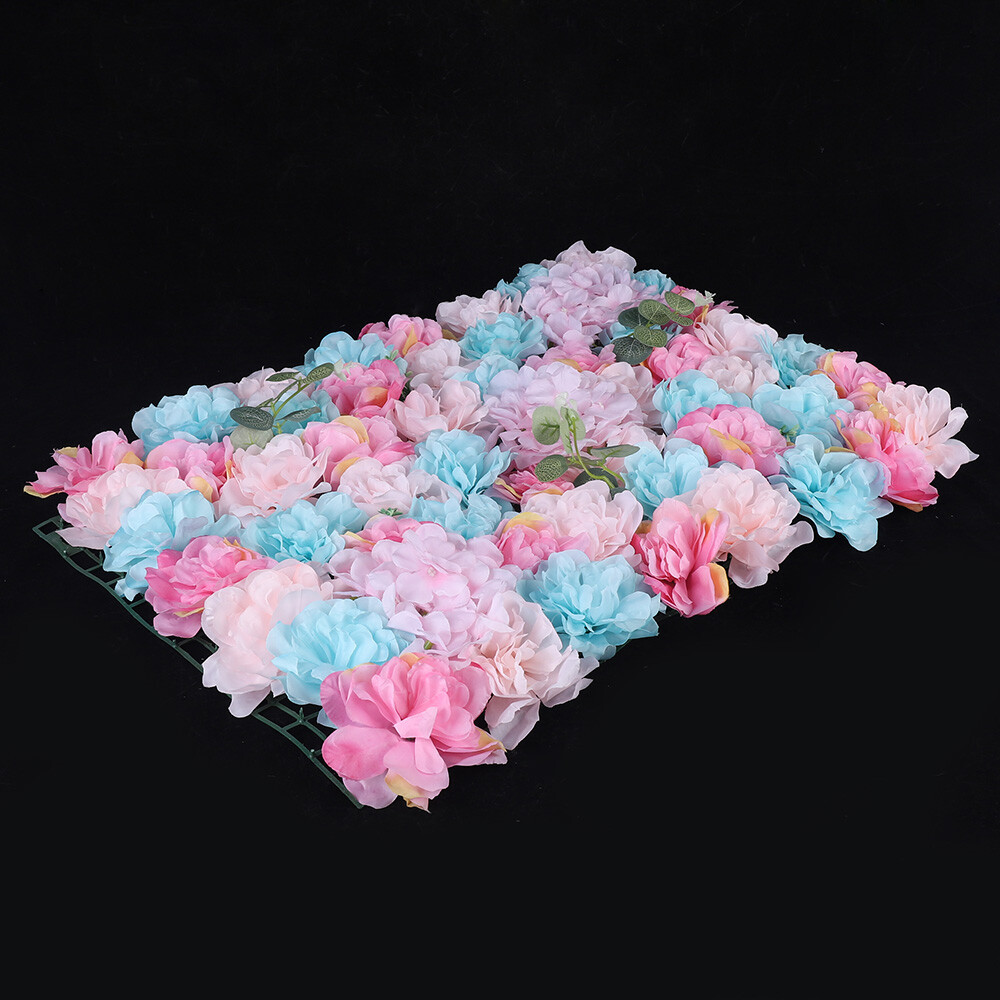 12x Romantic Artificial Flower Wall Hydrangea Rose Backdrop Wedding Decoration
