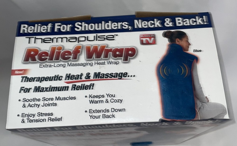 Thermapulse Relief Vibrating Massage Wrap - Blue