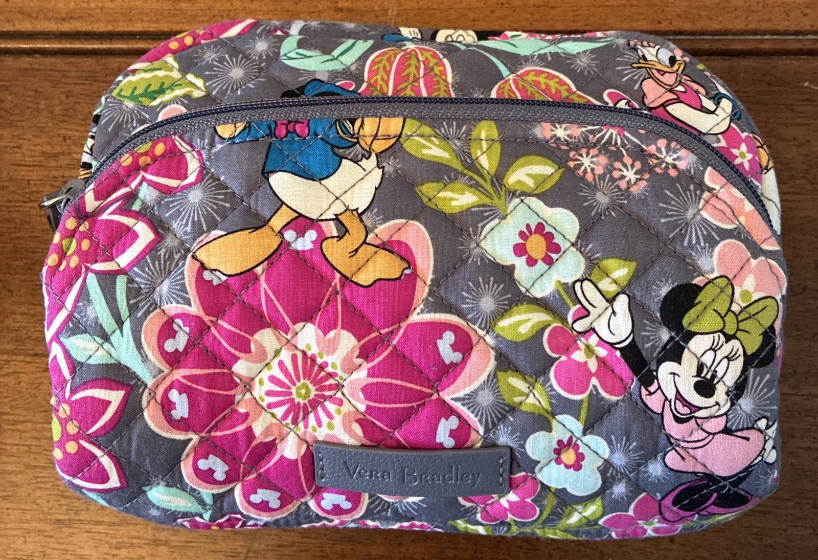 Vera Bradley Disney  Mickey Mouse Cosmetics Bag  NWOT