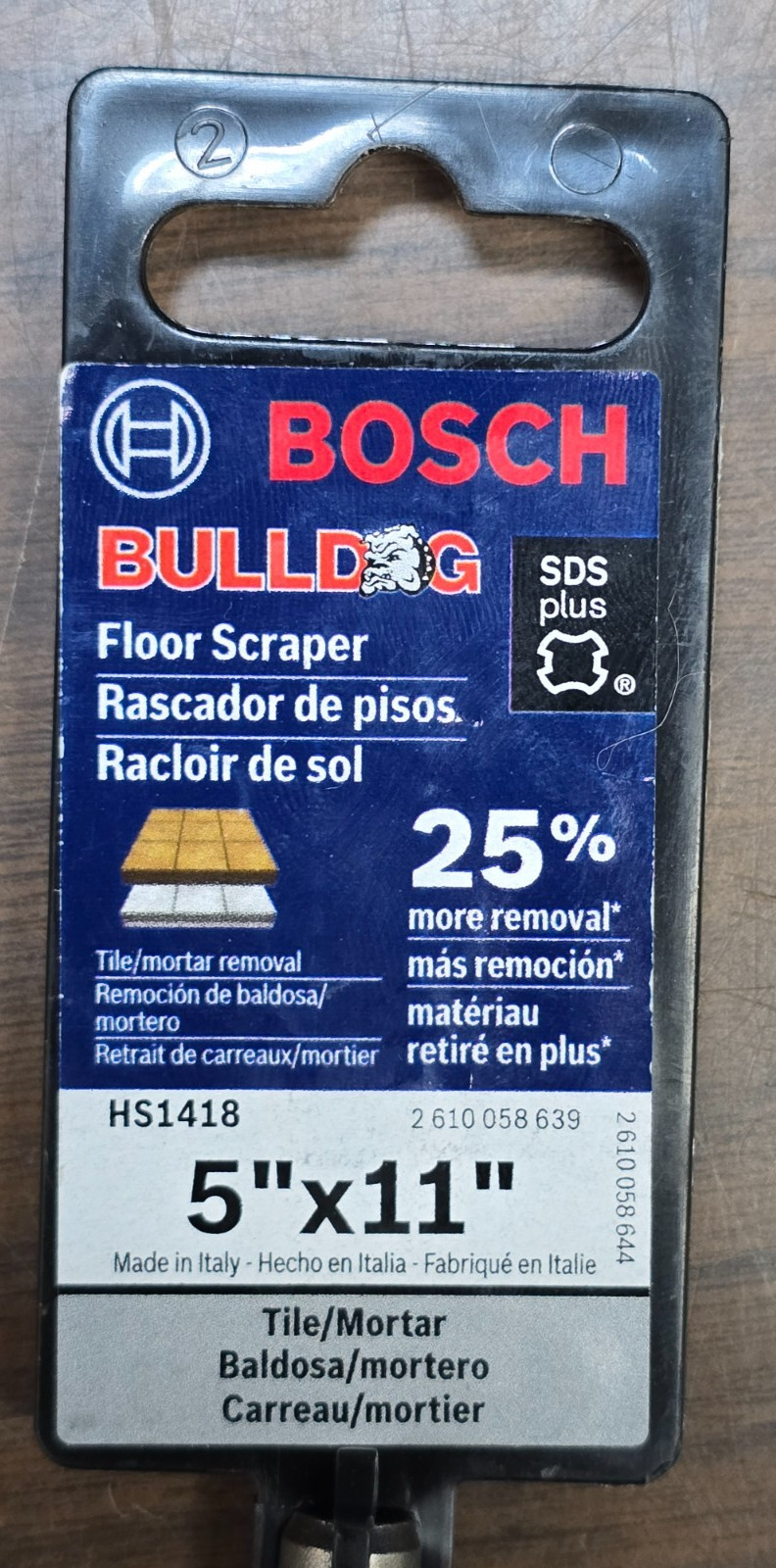 Bosch HS1418 SDS-Plus Floor Scraper - Gray