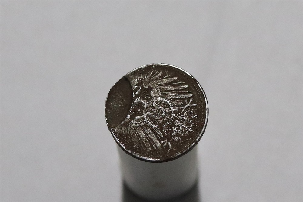 🧭 🇩🇪 GERMANY ERROR COIN EMPIRE 5 PFENNIG MISSING MATERIAL B88 #Z8022