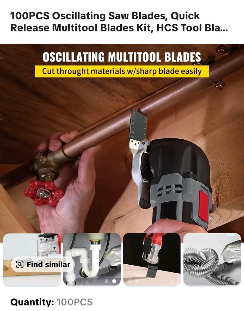 100 PCS oscillating saw blades
