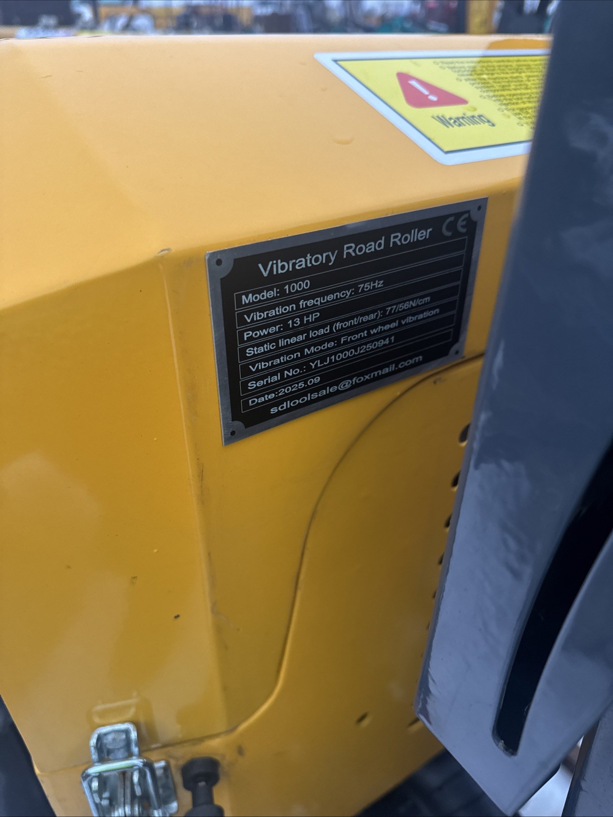 SDOL SL1000 Vibratory Roller Ride On Compactor Asphalt Smooth Drum 13 Hp Gas