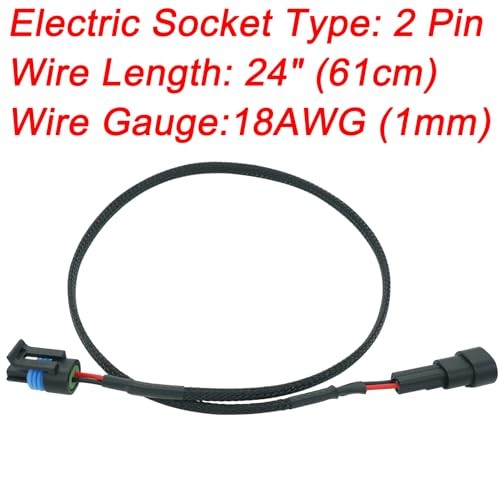 24" CTS Coolant Temperature Sensor Extension Harness Connector Fit Most 2 Wire