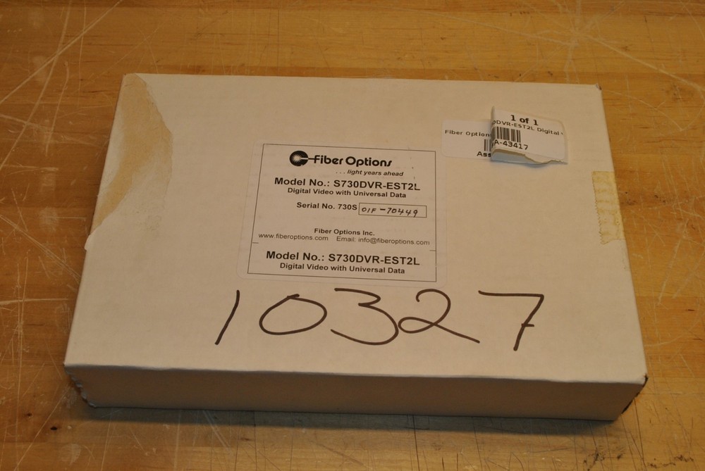 Fiber Options S730DVR-EST2L Digital Video with Universal Data