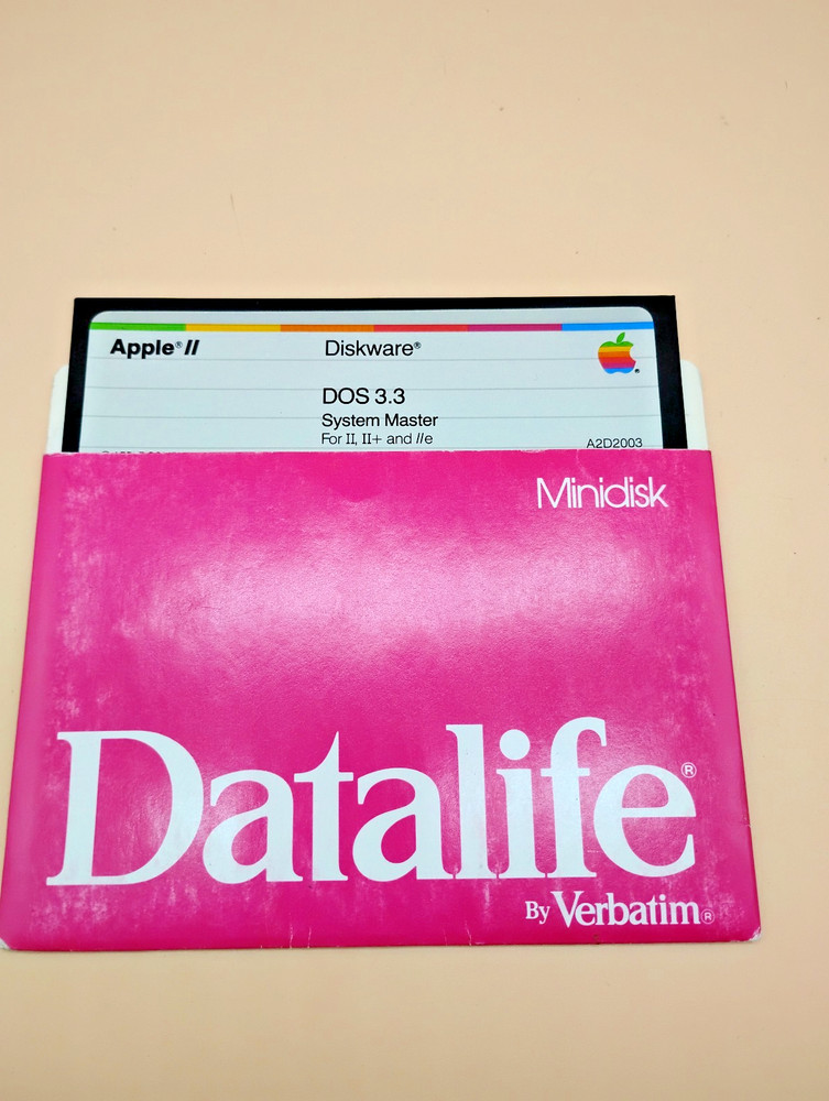 Vintage Apple II Diskware DOS 3.3 Apple Presents Software