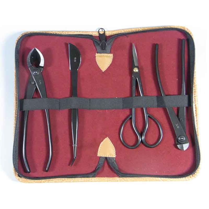 KANESHIN Bonsai Tools #173 4 piece tool set Pruning shears