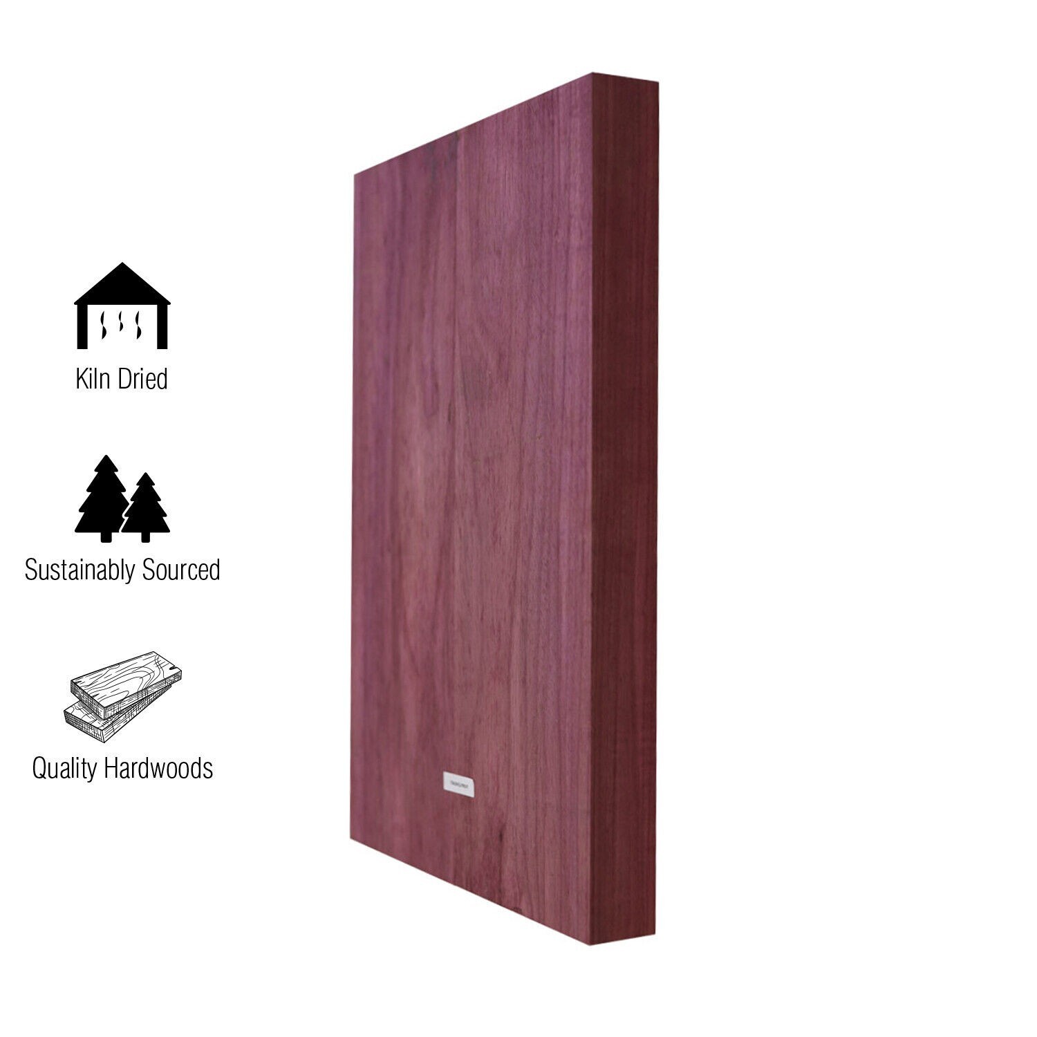 Purpleheart Exotic Electric/Acoustic Guitar Body Blanks 21"x14"x2"-Single Piece