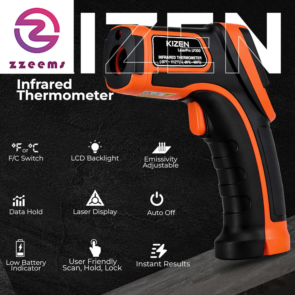 Infrared Temperature Gun - Handheld Surface Infrared Thermometer for Griddle, Gr