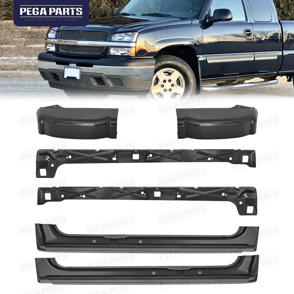 For 1999-2007 Chevy Silverado 1500 GMC Sierra 1500  Rocker Panels & Cab Corners