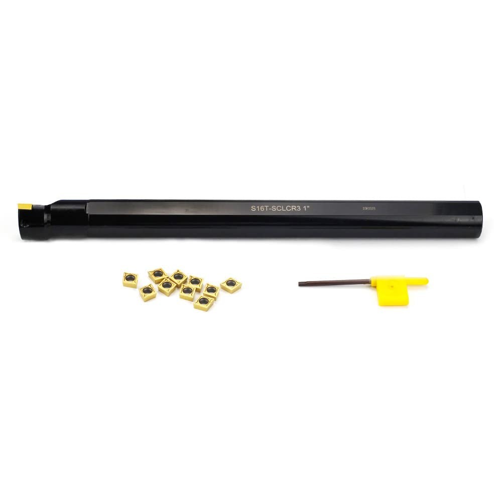 Indexable Boring Bar 1x12In Carbide Inserts for Internal Machining Tool