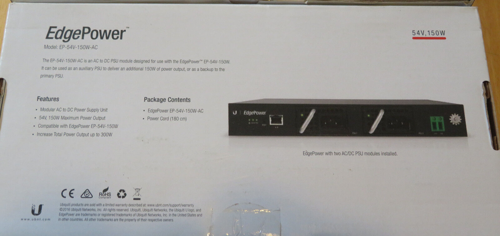 Ubiquiti EdgePower 54V 150W DC to DC PSU Module