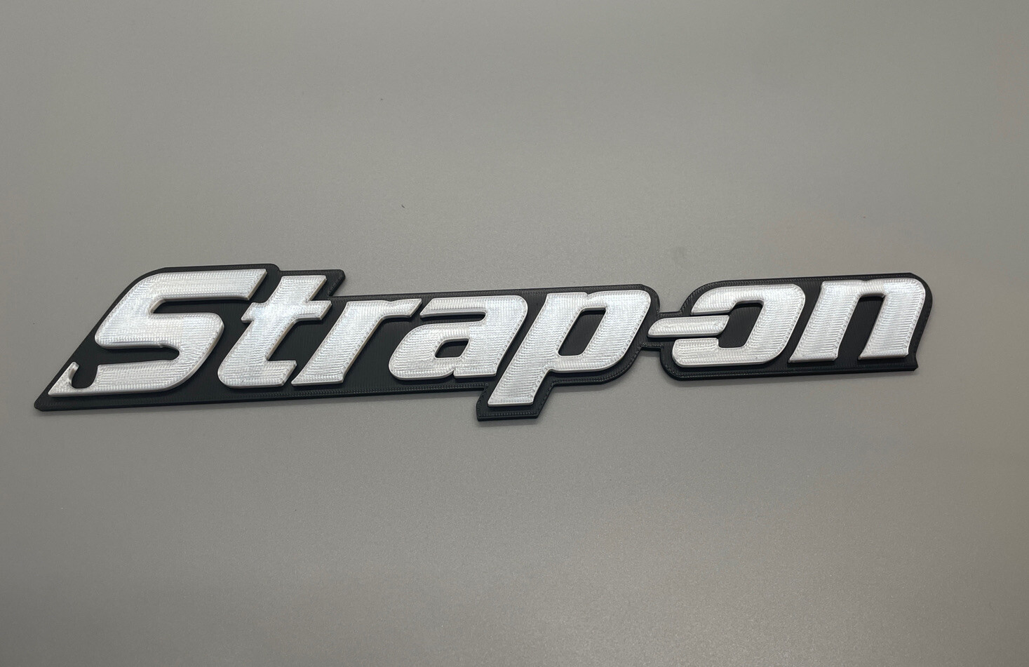 Strap-on Novelty 3D Printed Tool Box Badge.