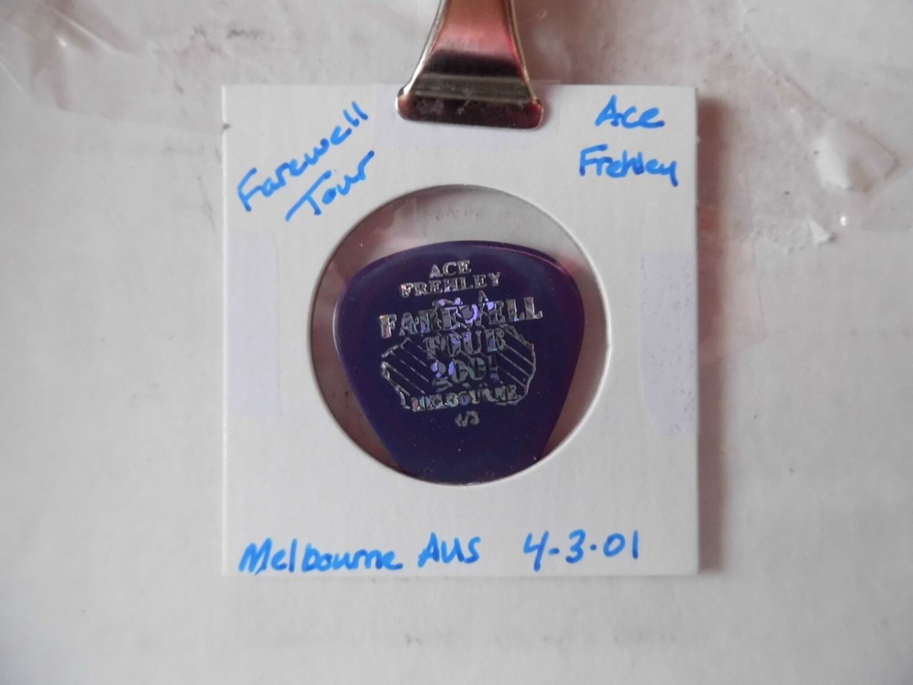 KISS "ACE FREHLEY" 4/3/01 GUITAR PICK~READ DESCRIPTION #9 ~15