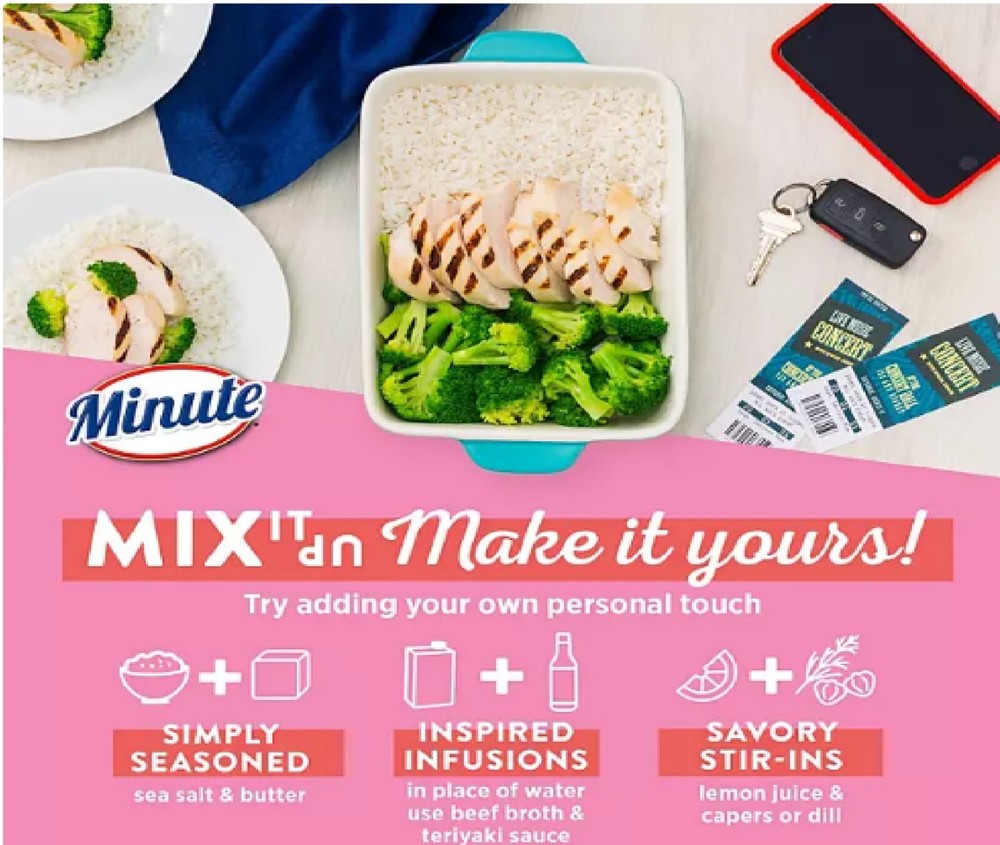Minute Instant Light and Fluffy White Rice, 72oz.