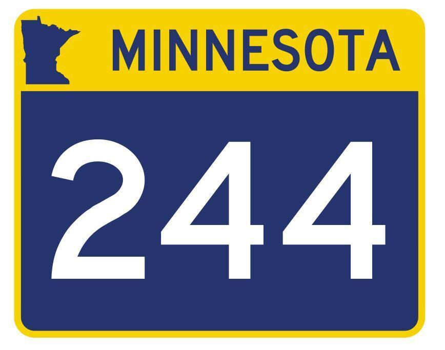 Minnesota State Highway 244 Sticker Decal