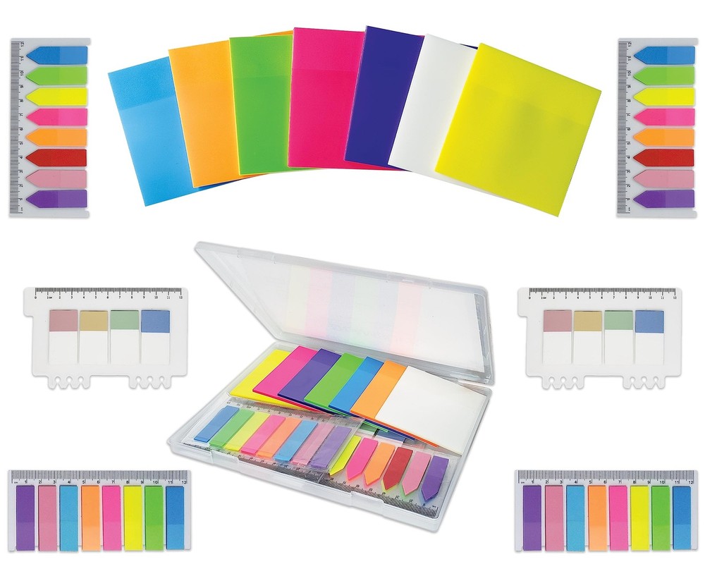 1150 Sheets Transparent Sticky Notes, 3x3 Inch Self-Adhesive Translucent Clea...