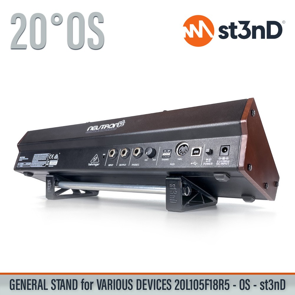 UNIVERSAL STAND for SYNTHS / CONTROLLERS / FX - 20° - Open Style - 20L105F18R5