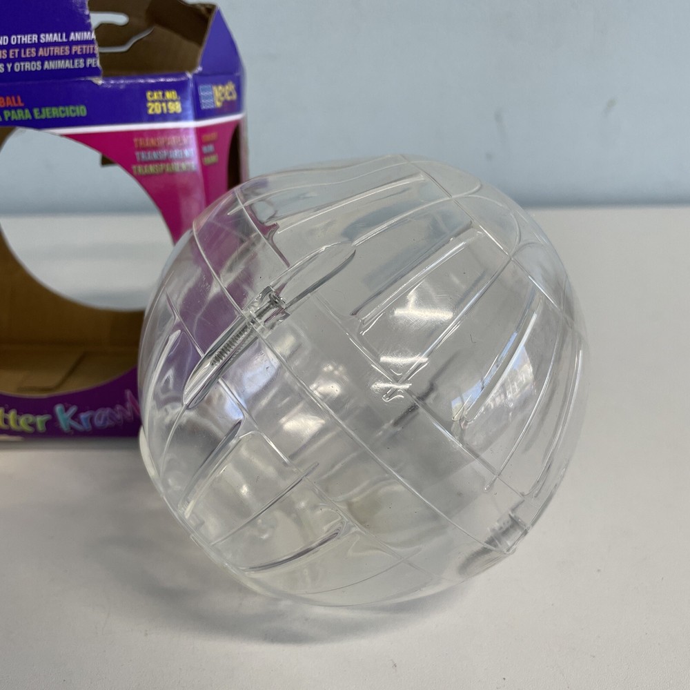 Lee's Kritter Krawler Mini Exercise Ball 5" Clear Open/Return
