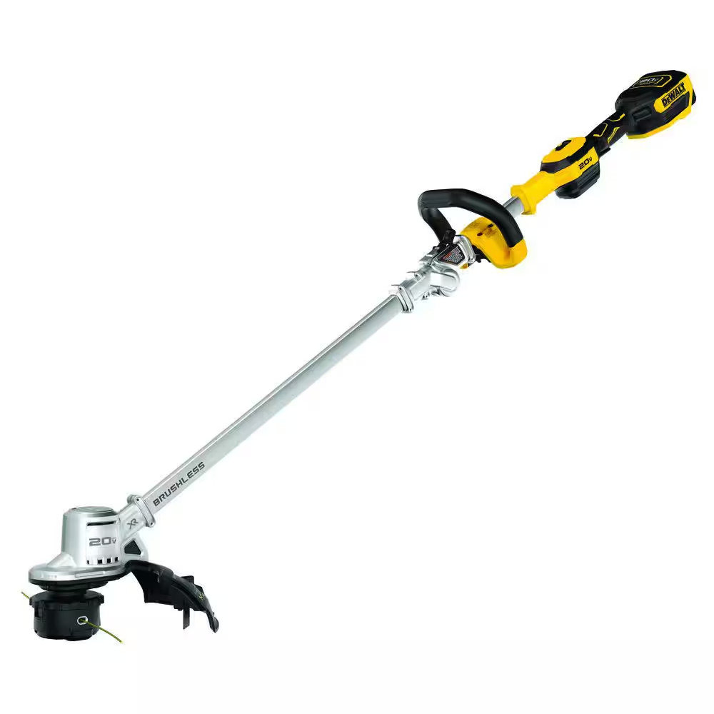 20V MAX 14 In. Brushless Cordless Battery Powered Foldable String Trimmer Kit wi