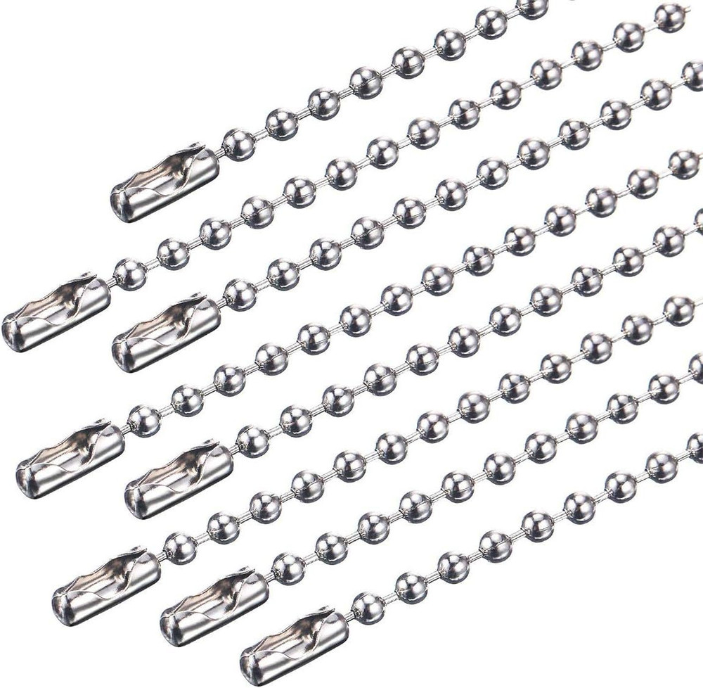 4.5mm Diameter Beaded roller chain pull chain extension with connector 16 Fee...
