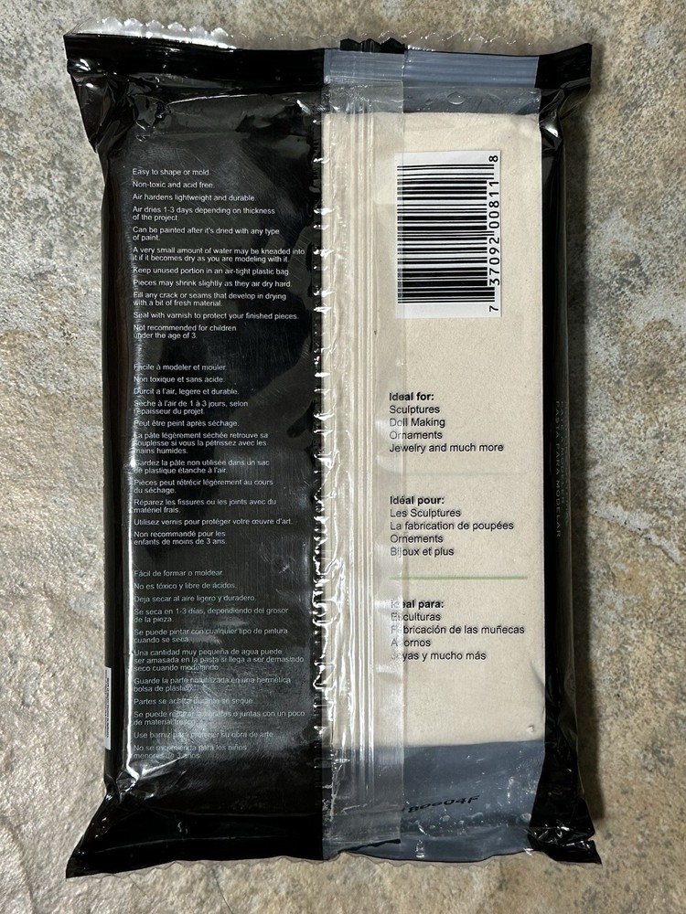 NEW & SEALED Creative Paper clay 8oz White