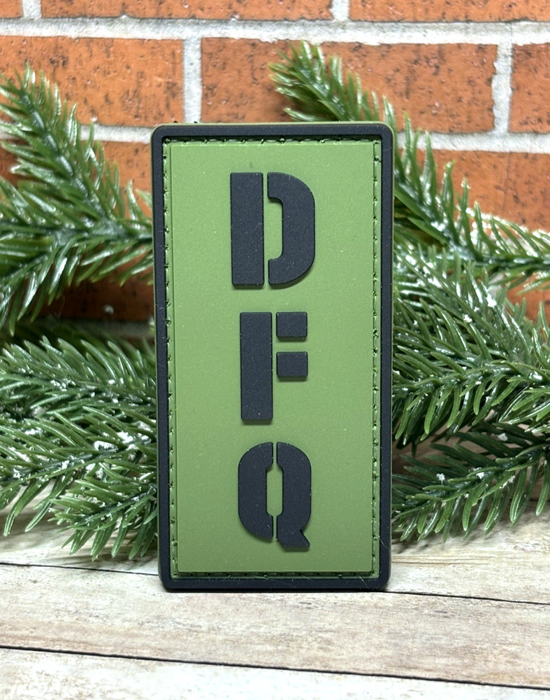 PVC Tactical Patch - DFQ Patch - Morale Don't F*cking Quit Patch - Army Ranger