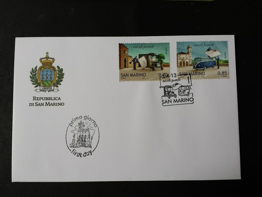 SAN MARINO ENVELOPE FDC 2013