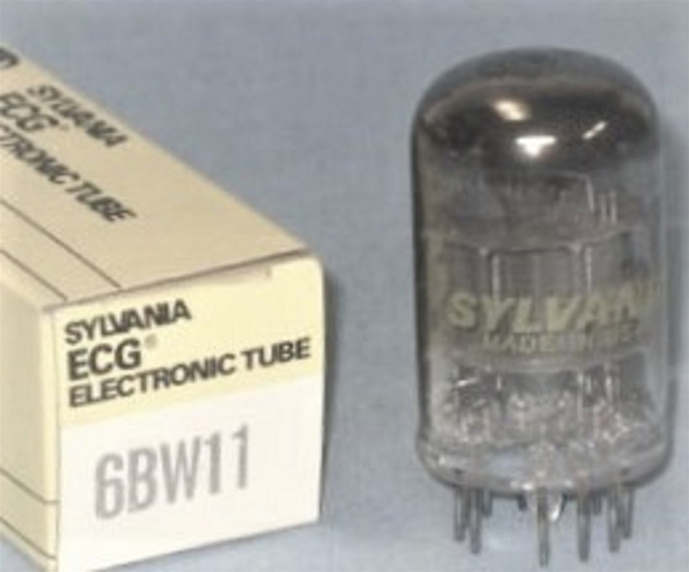 6BW11 TUBE SYLVANIA NIB TESTED & BOXED VINTAGE COMMERCIAL SURPLUS