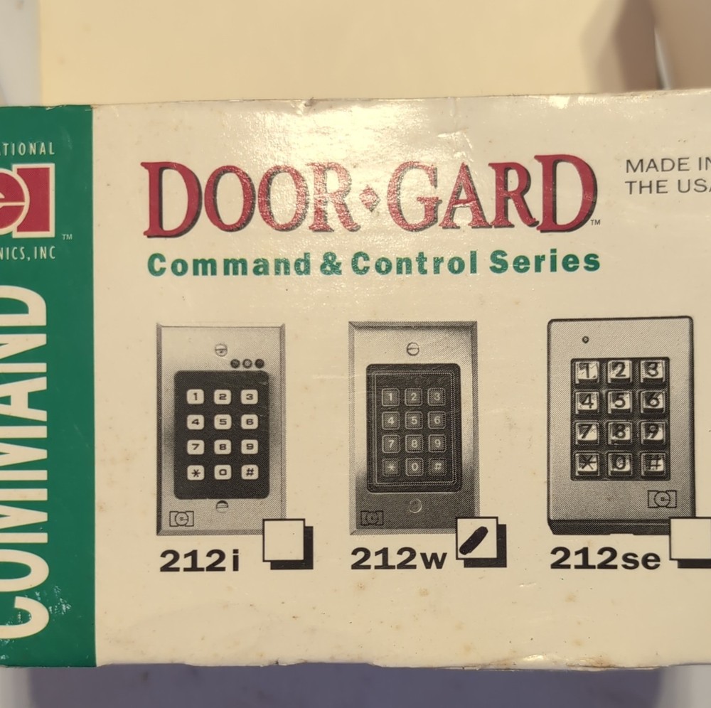 International Electronics Door-Gard 212w Command & Control Security Keypad Silv…