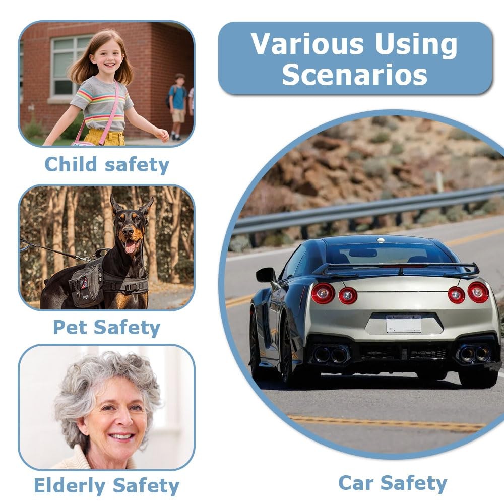 Undetectable GPS Tracker for Vehicles Work with Built-in APP small, black