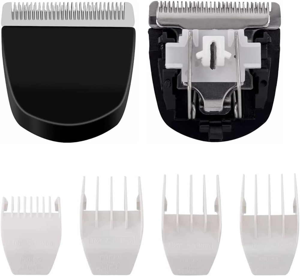 2 Pack Professional Peanut Clipper/Trimmer Snap On Replacement Blades Black