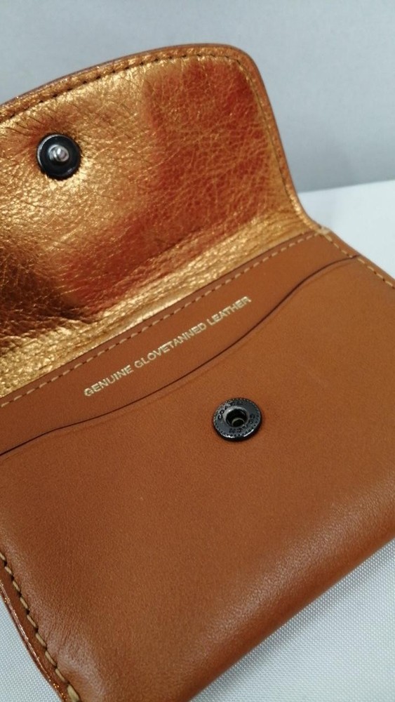 Coach 21086 Brown Leather Card Pouch