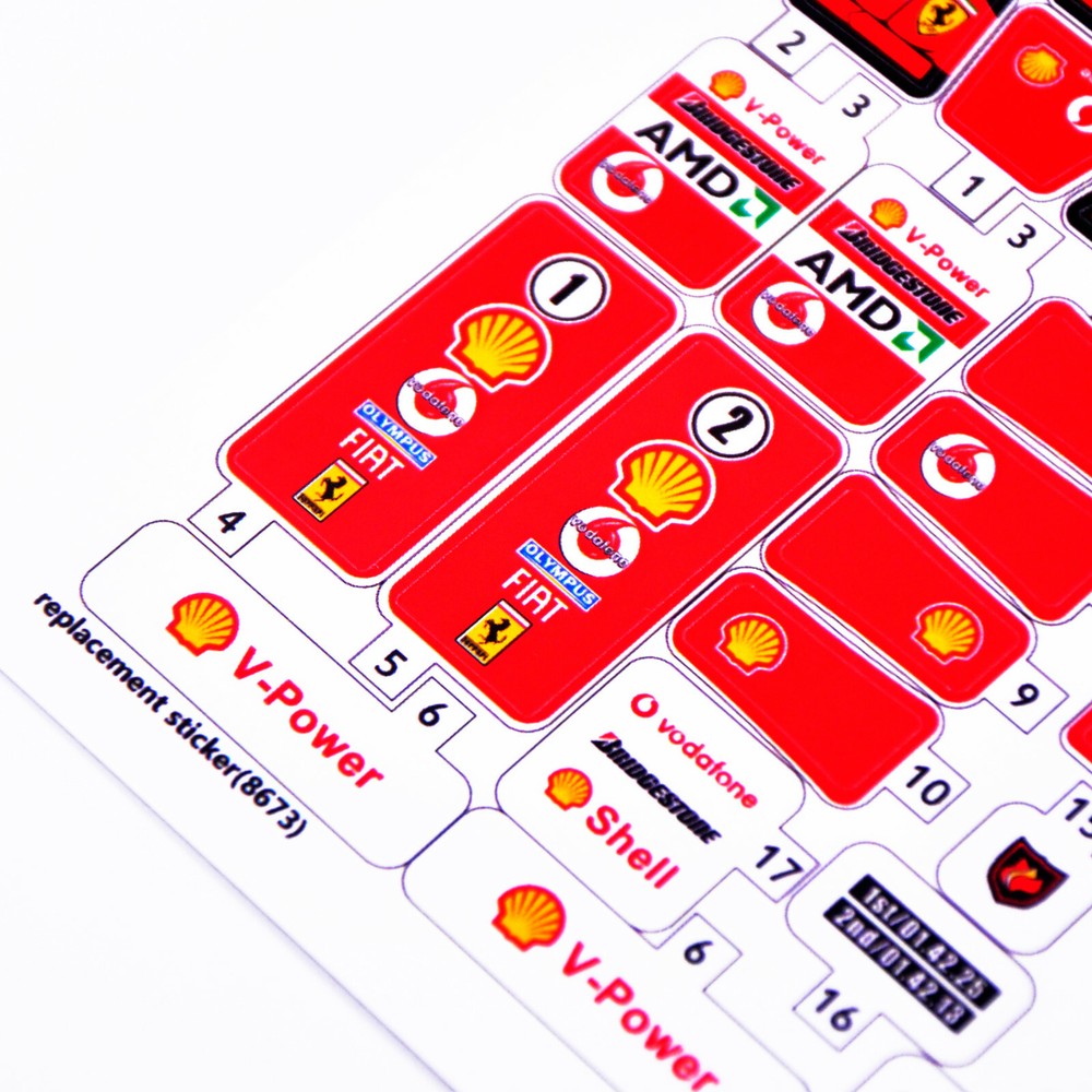 Replacement sticker for set 8673 Precut sticker