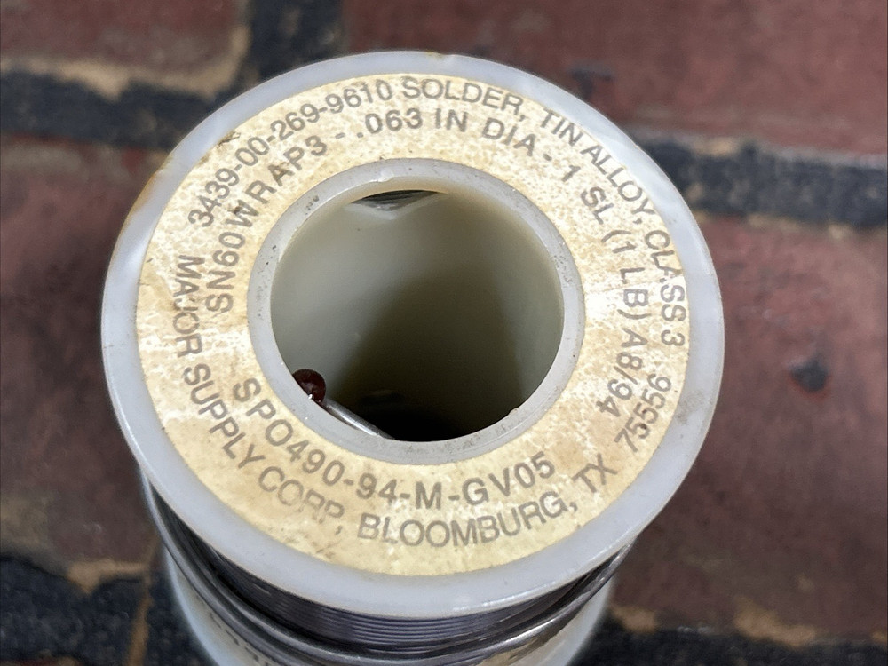 1lbs Roll 0.063 Solder, Tin Alloy