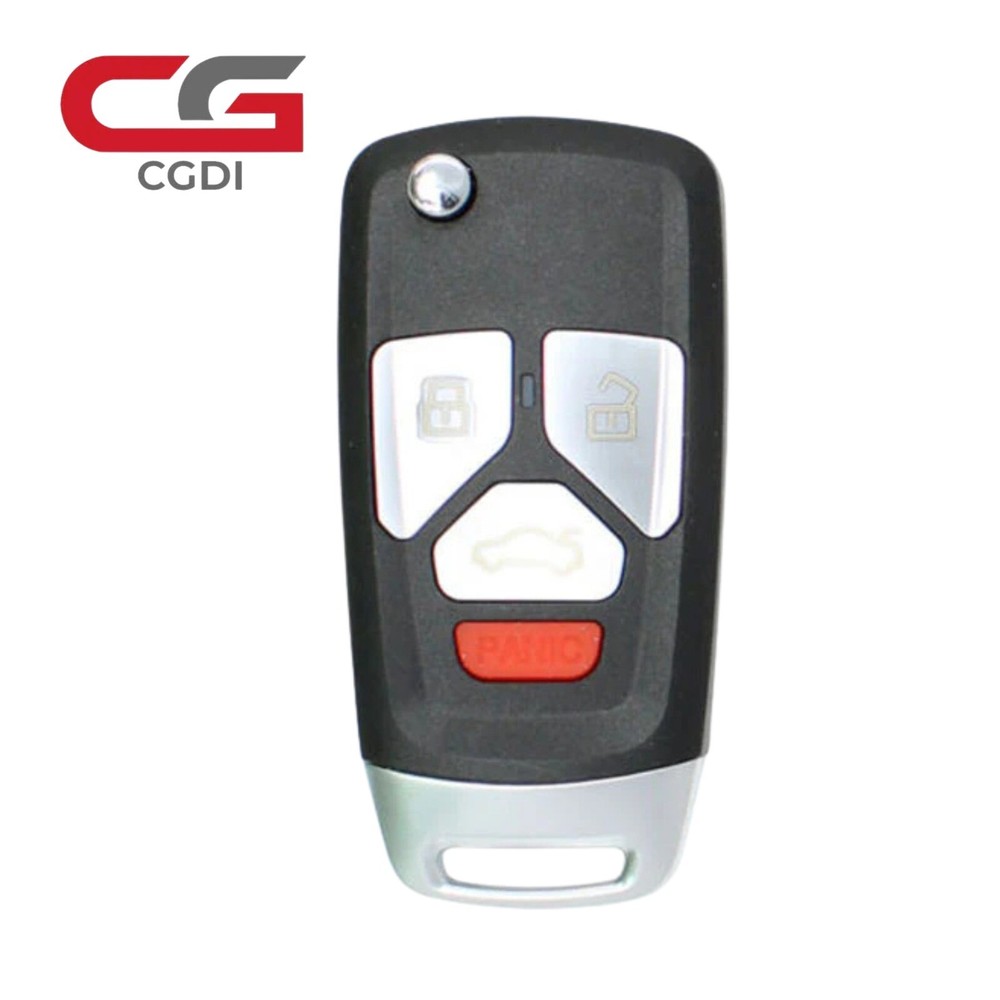 5PCS CDGI Wire Flip Remote Audi Style 4 Buttons AUD.I