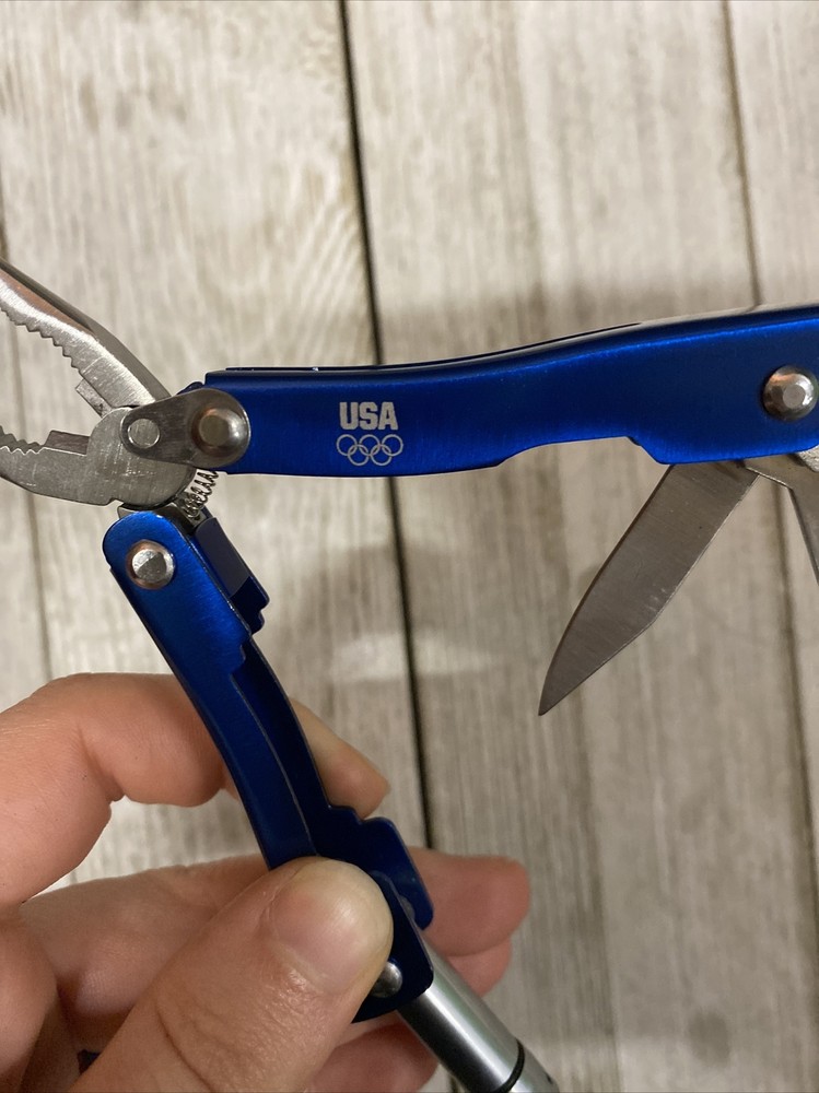 USA Olympics Multitool Utility Knife With Sheath