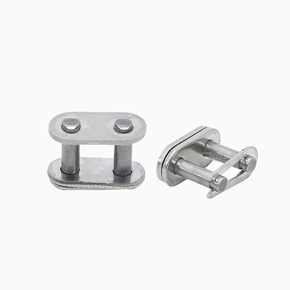 10Pc 04C-1 Connecting Link Simplex Roller Chain Full Stainless Link Pitch 6.35mm