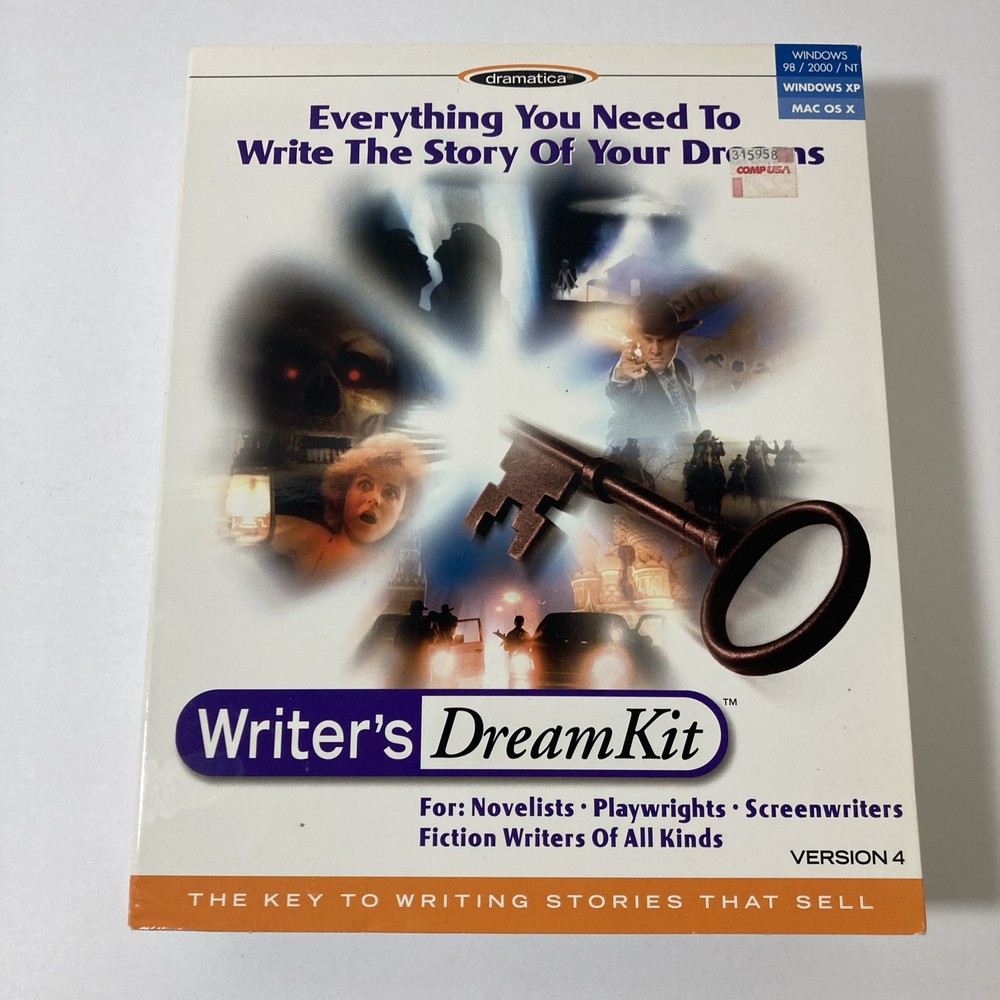 Dramatica Writers Dream Kit Version 4 Mac OS X 10.2 Windows XP Software NEW