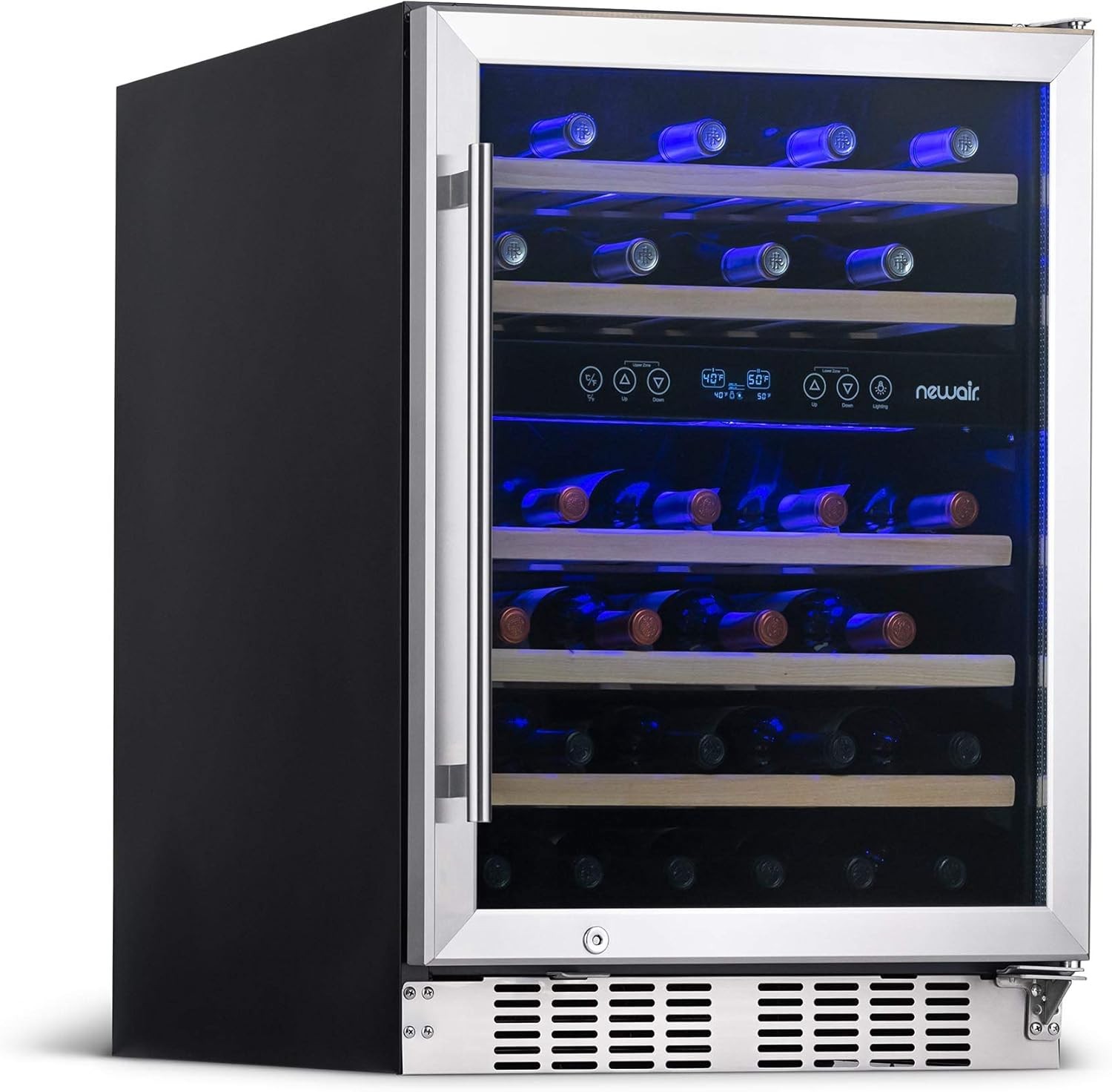 Newair NWC046SS01-RB Dual Zone Fridge with Shelves - Certified Refurbished