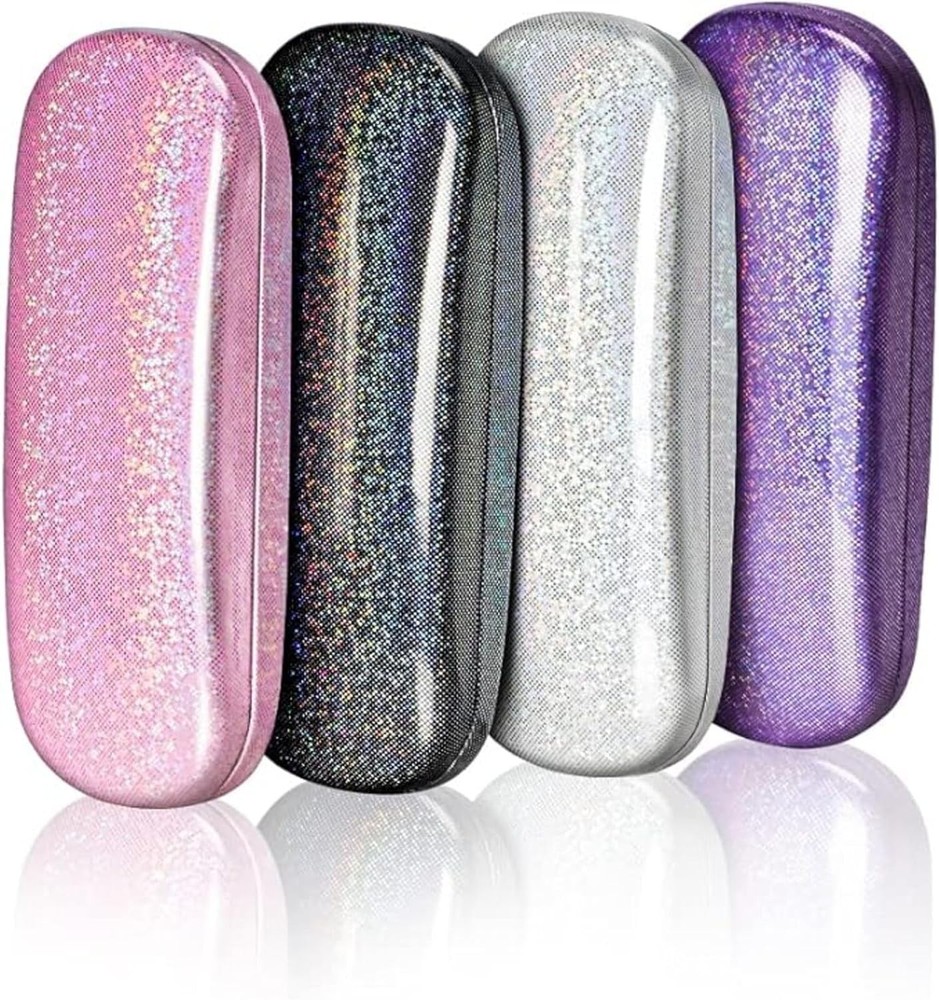 Eyeglasses Case,(4 Piece) Unisex Hard Shell Eyeglasses Cases Protective Solid