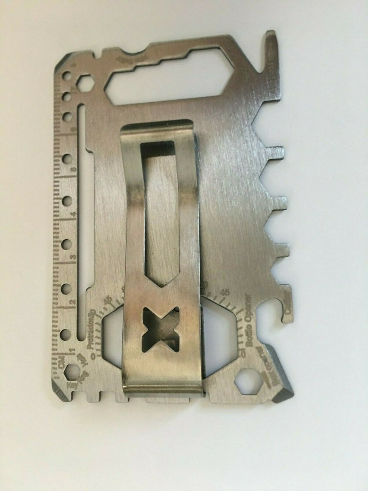 Wallet Multi Tool with Cover - Silver - Pack of 10