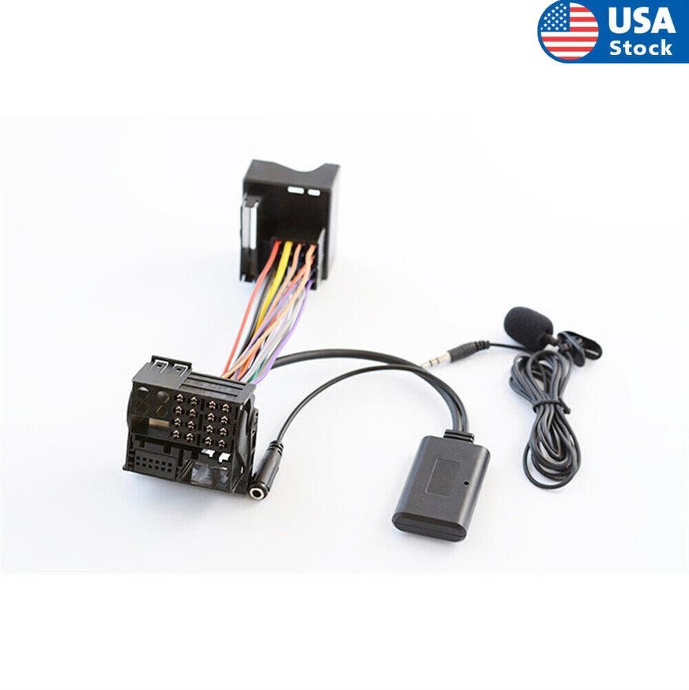 Bluetooth AUX Audio Cable W/Microphone For BMW X3 Z4 E83 E85 E86 Mini Cooper R50