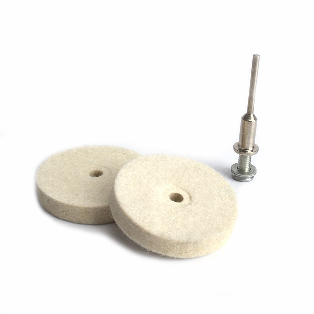 2" Felt Polishing Buffing Pads Set Wool Plastic Grinding Bit For Rotary Tool