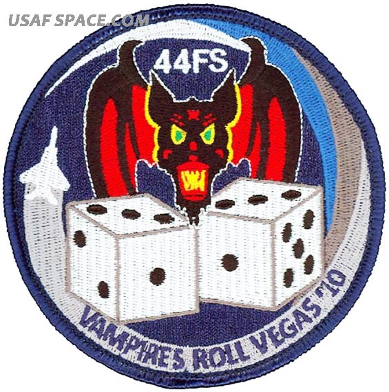 USAF 44th FIGHTER SQUADRON - RED FLAG 2010 - ORIGINAL AIR FORCE VEL PATCH