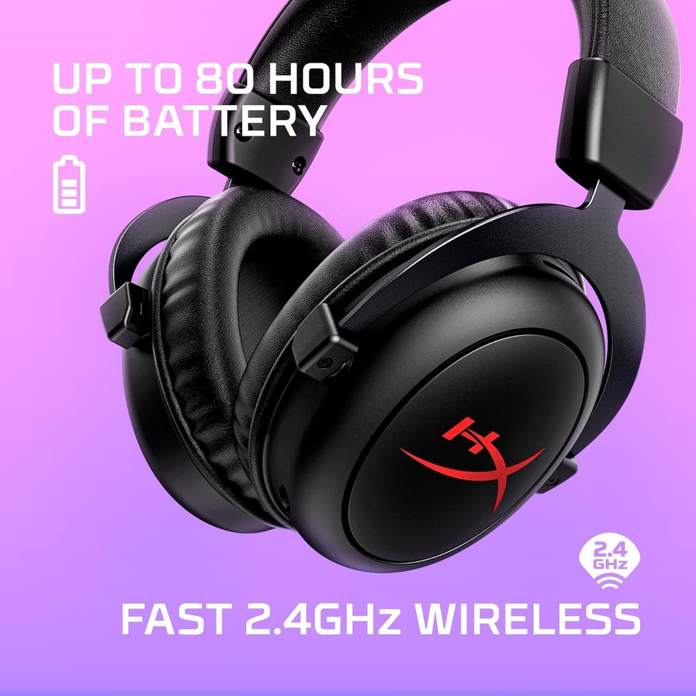 HyperX Cloud II Core Wireless Gaming PC Headset DTS Headphone:X Spatial Audio