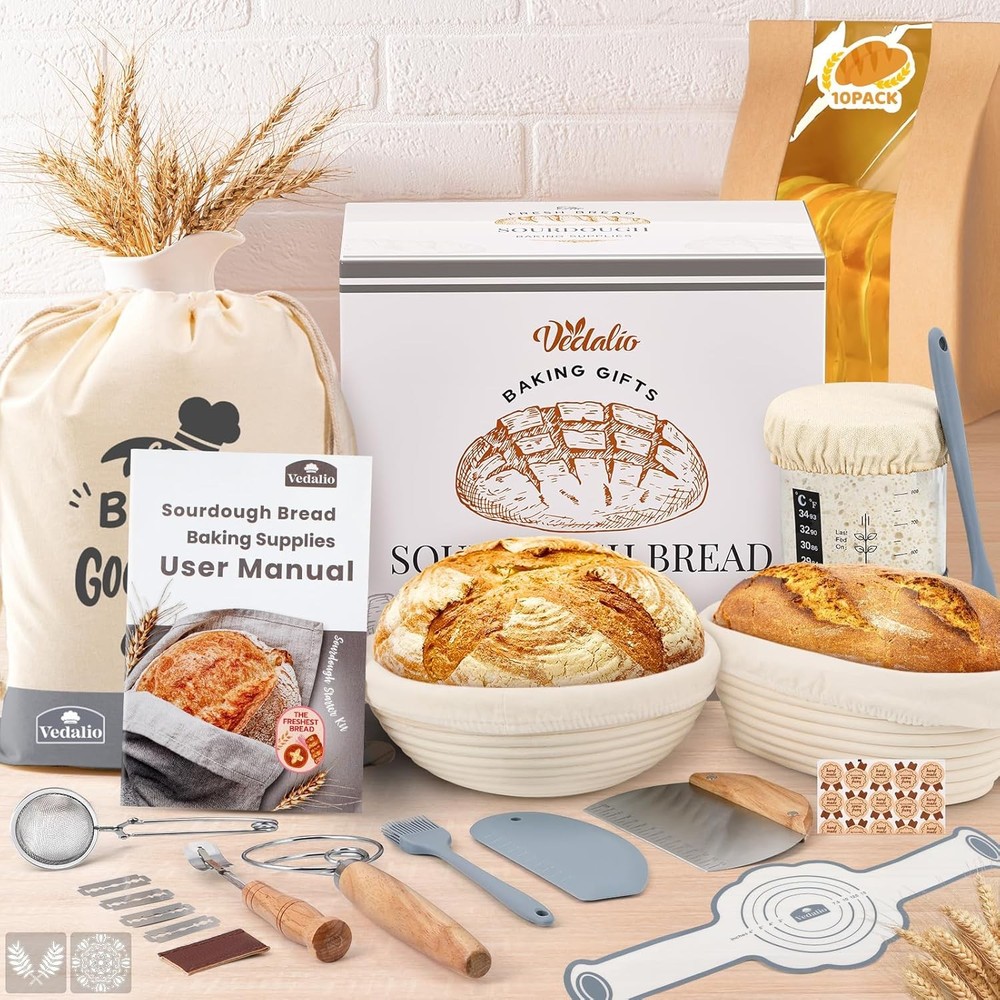 Sourdough Starter Kit Sourdough Bread Baking Supplies Bread Proofing Basket