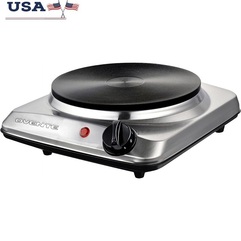 Portable Electric Single Burner 1000W Efficient Cooking Hot Plate Small Spaces