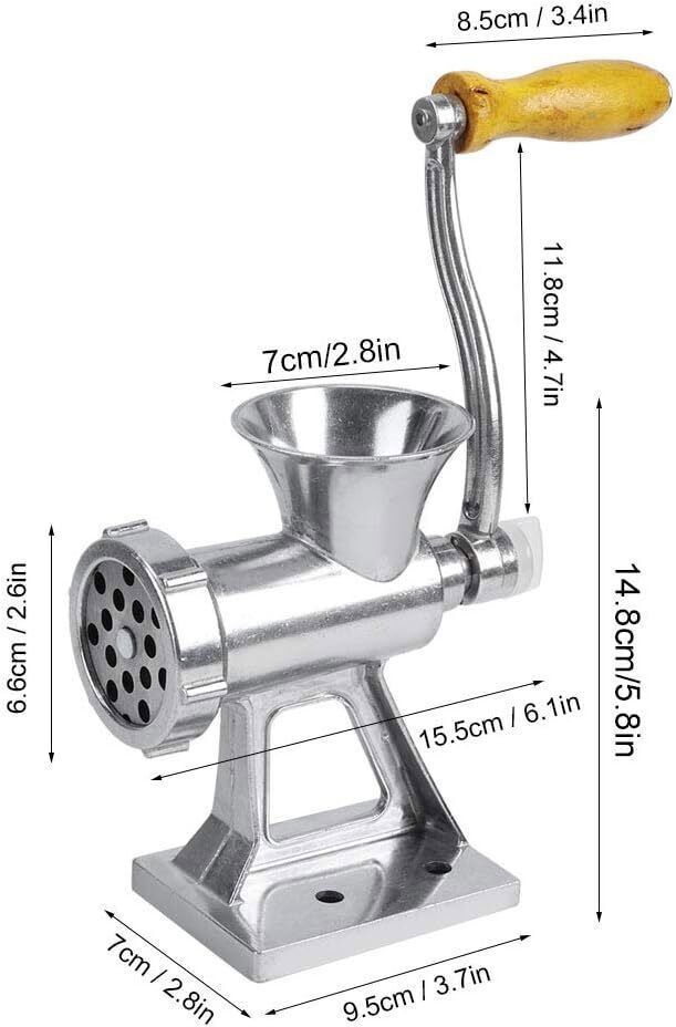 Heavy Duty Meat Grinder Mincer Stuffer Manual Sausage Filler Sauce Maker Machine