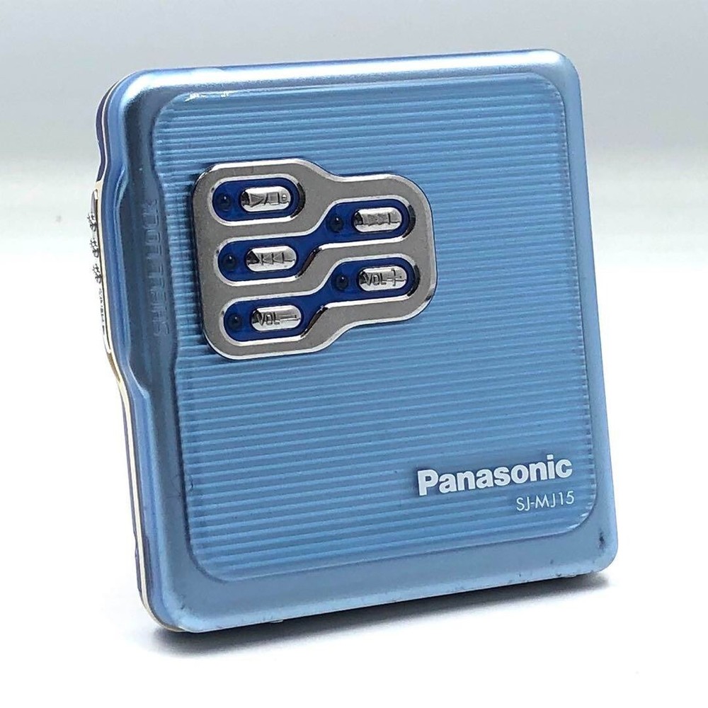 Panasonic SJ-MJ15-A Portable Mini Disk Player Blue Good